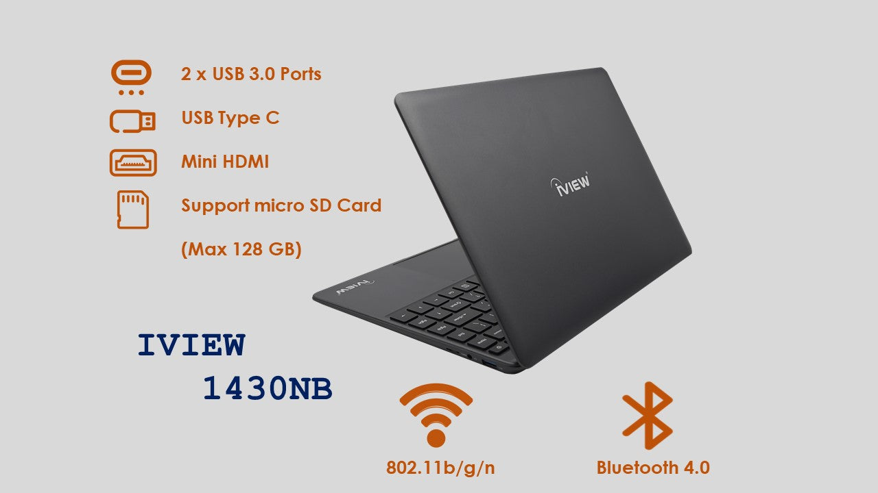 Combo Digital Memo Pad, USB Mouse & 1430NB – 14.1” 1920x 1080 IPS High Resolution, Intel Celeron N3350, 4GB/64GB Windows Laptop