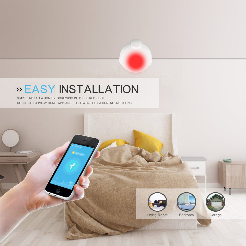 Iview S200 Smart Motion Sensor has easy installation