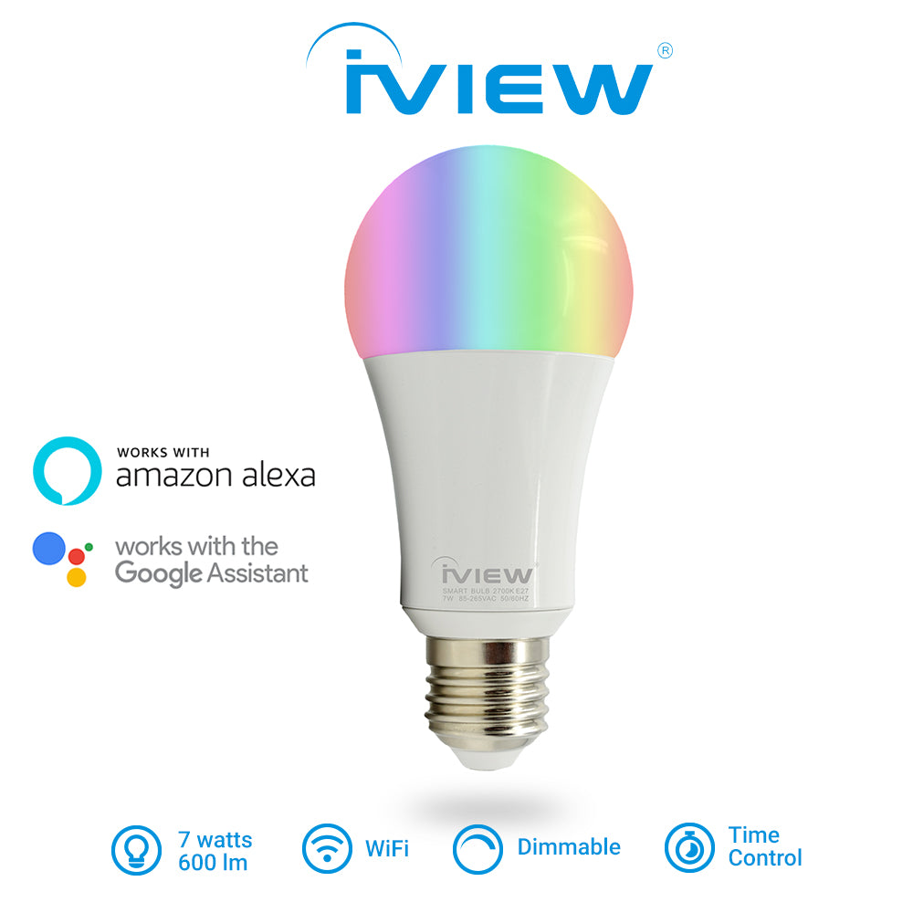 iView ISB600 7W 600lm Multi-color LED Wi-Fi Smart Light Bulb