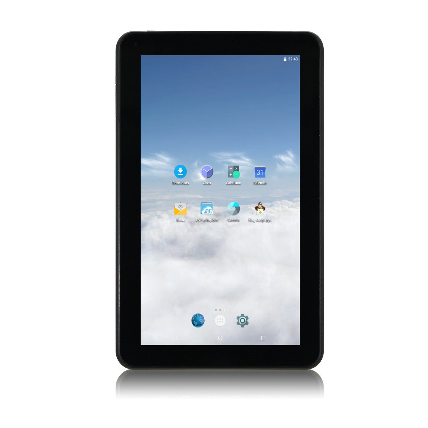 1060TPC-K 10.1" 1024 × 600 Cortex A7 Quad Core 1.3GHz, 1GB DDR3/16GB Android Tablet w/ Keyboard Case