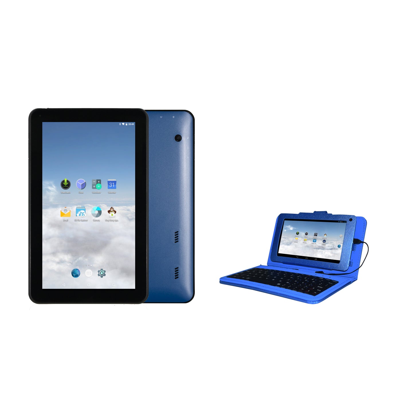 1060TPC-K 10.1" 1024 × 600 Cortex A7 Quad Core 1.3GHz, 1GB DDR3/16GB Android Tablet w/ Keyboard Case