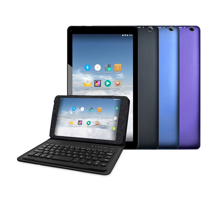 Tablet with Keyboard 1066TPC-K 10.1" Cortex A7 Quad Core 1.33GHz Android Tablet w/ Bluetooth Keyboard Case