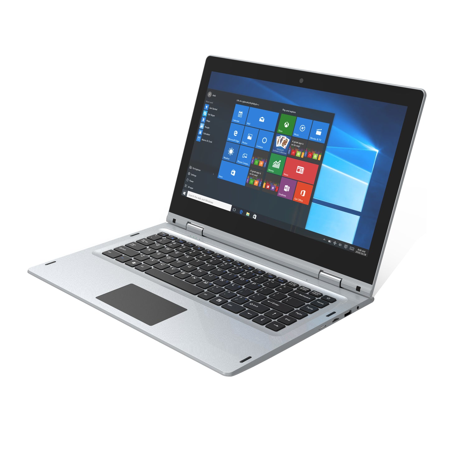 Megatron 4G LTE - 14.1” 360° Touch Screen, 4GB/64GB Windows 10 Pro, 1920 x 1080 IPS High Resolution