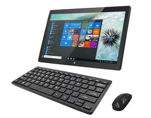 1786AIO 17.3" All in One PC Windows 10 Pro, 1920 x 1080 IPS Touch Screen, Intel Celeron, 4 GB/64 GB (Expandable Storage), Wireless keyboard and mouse