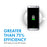 Iview C200 white Smart Wireless Charger charges greater than 75% efficiency
