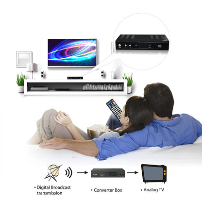 3300STB-A - Digital Converter Box, TV Recording, Clear QAM, Media Function, 4TB HDD, Antenna, and HDMI Connection