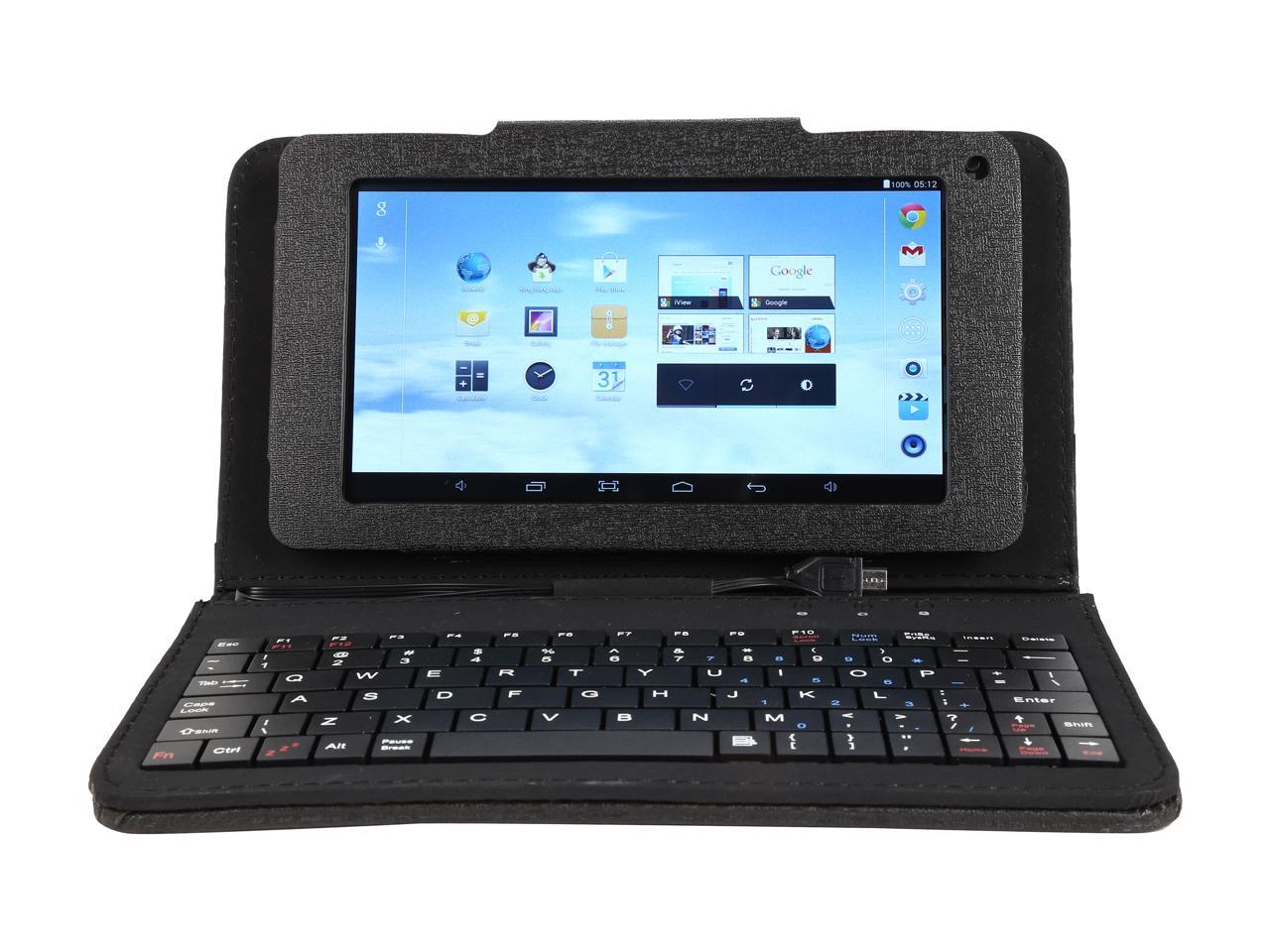 733TPC-K 7" 1024 × 600 Cortex A7 Quad Core 1.3GHz 512MB/8GB Android Tablet with Keyboard Case
