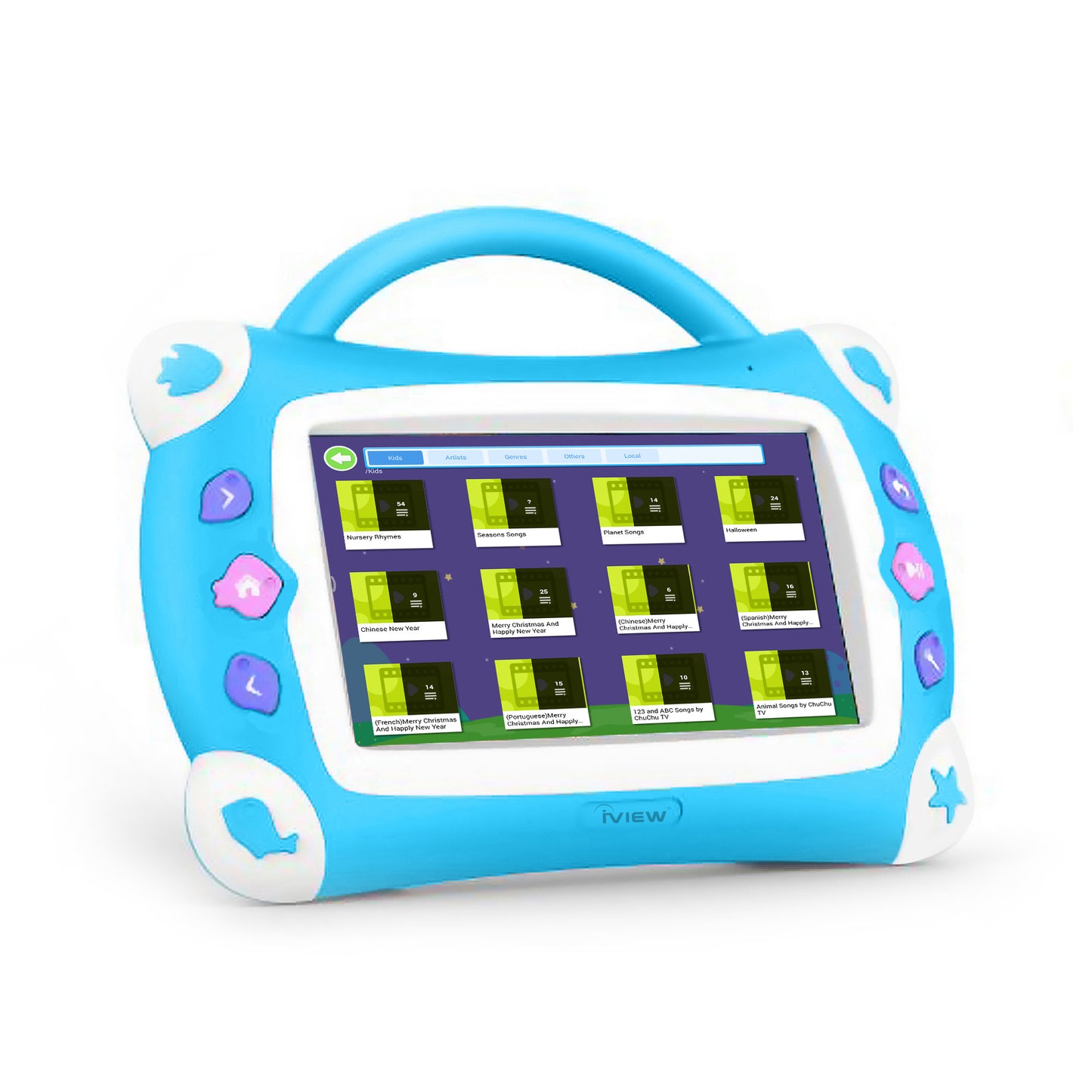 Iview 711TPC Kids Sing Pad sky blue Android kids tablet with karaoke songs