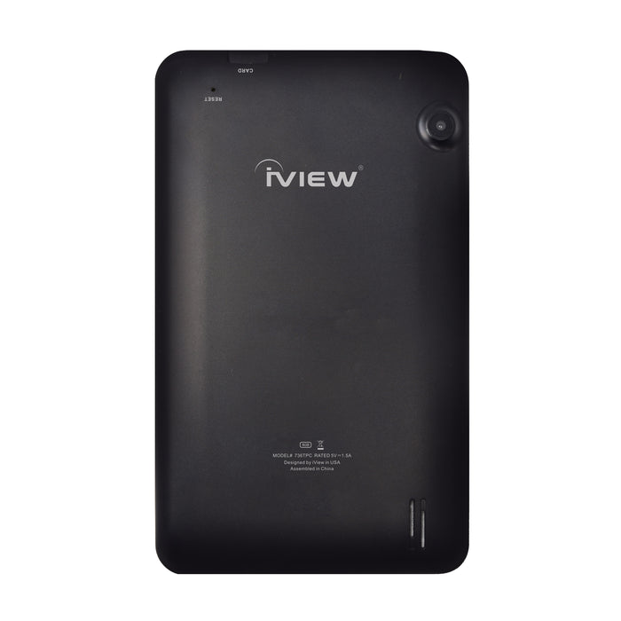 Iview 736TPC black Android tablet back