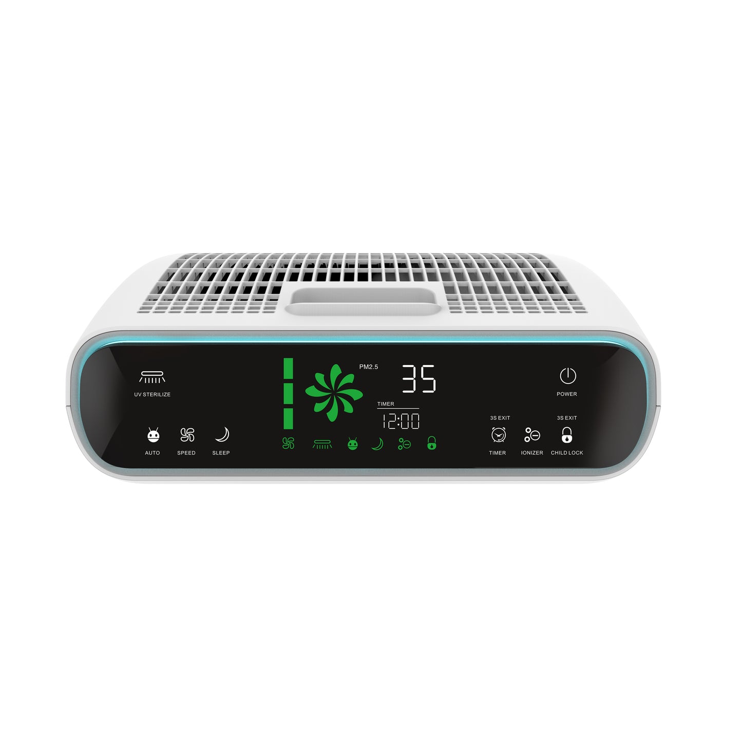 2-in-1 Air Purifier display settings