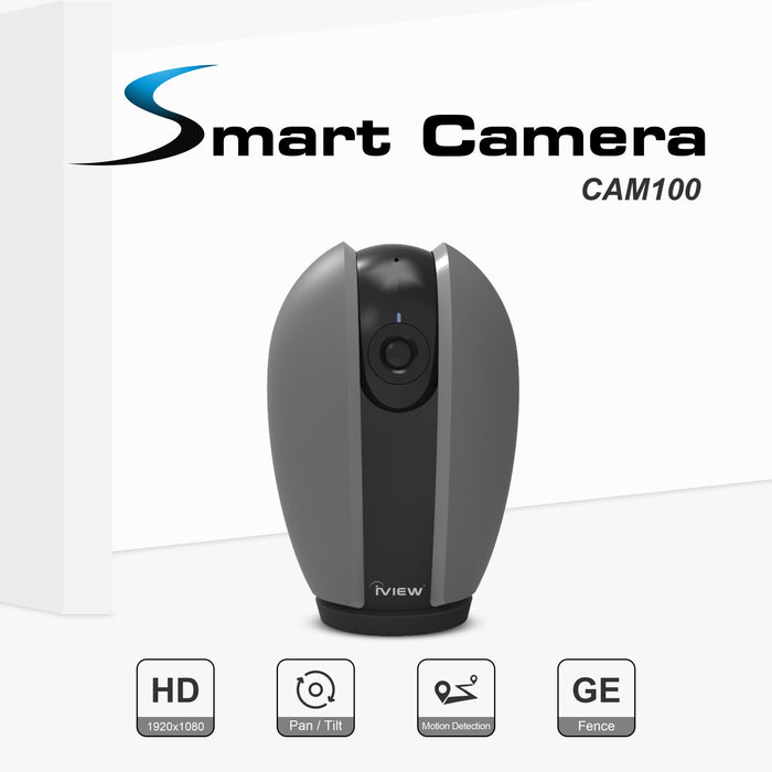 Iview CAM100 black and gray 350° Smart Home Security Camera Hd