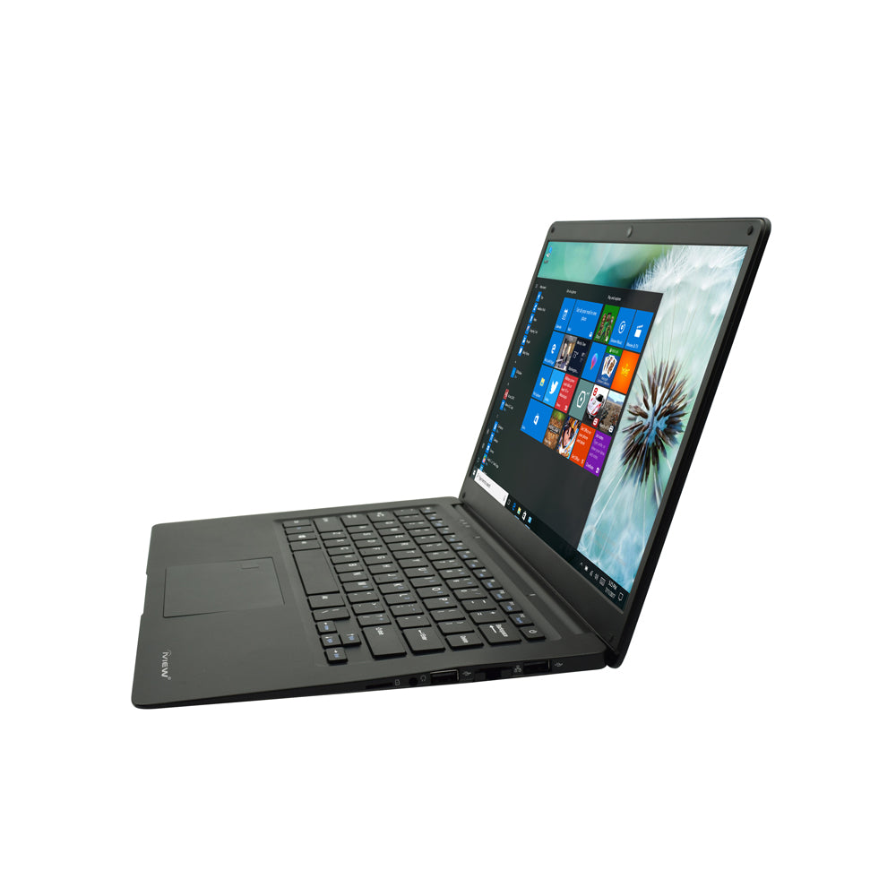 1400NB black Intel Windows 10 laptop side view