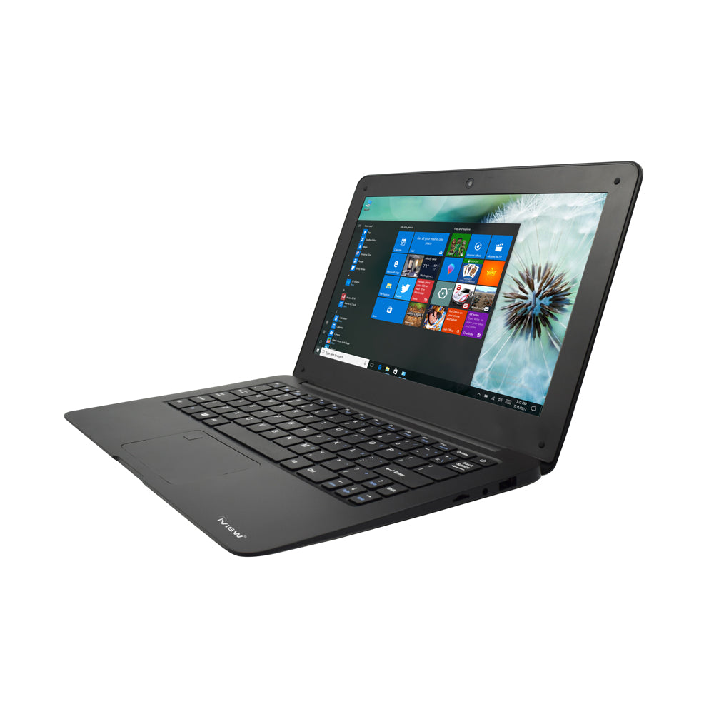 1100NB black Windows laptop side view