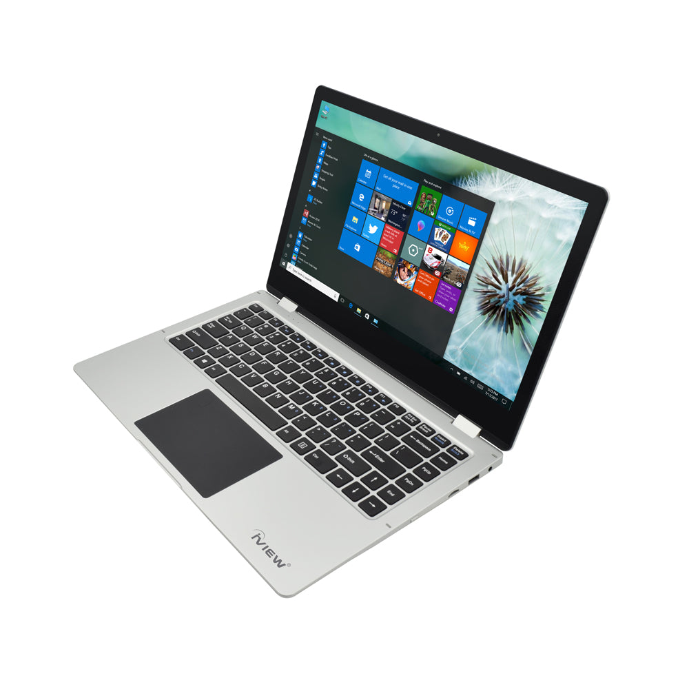 Iview Megatron III gray 2-in-1 convertible Windows laptop with fingerprint recognition