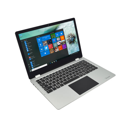 Iview Megatron III gray 2-in-1 convertible Windows laptop with fingerprint recognition