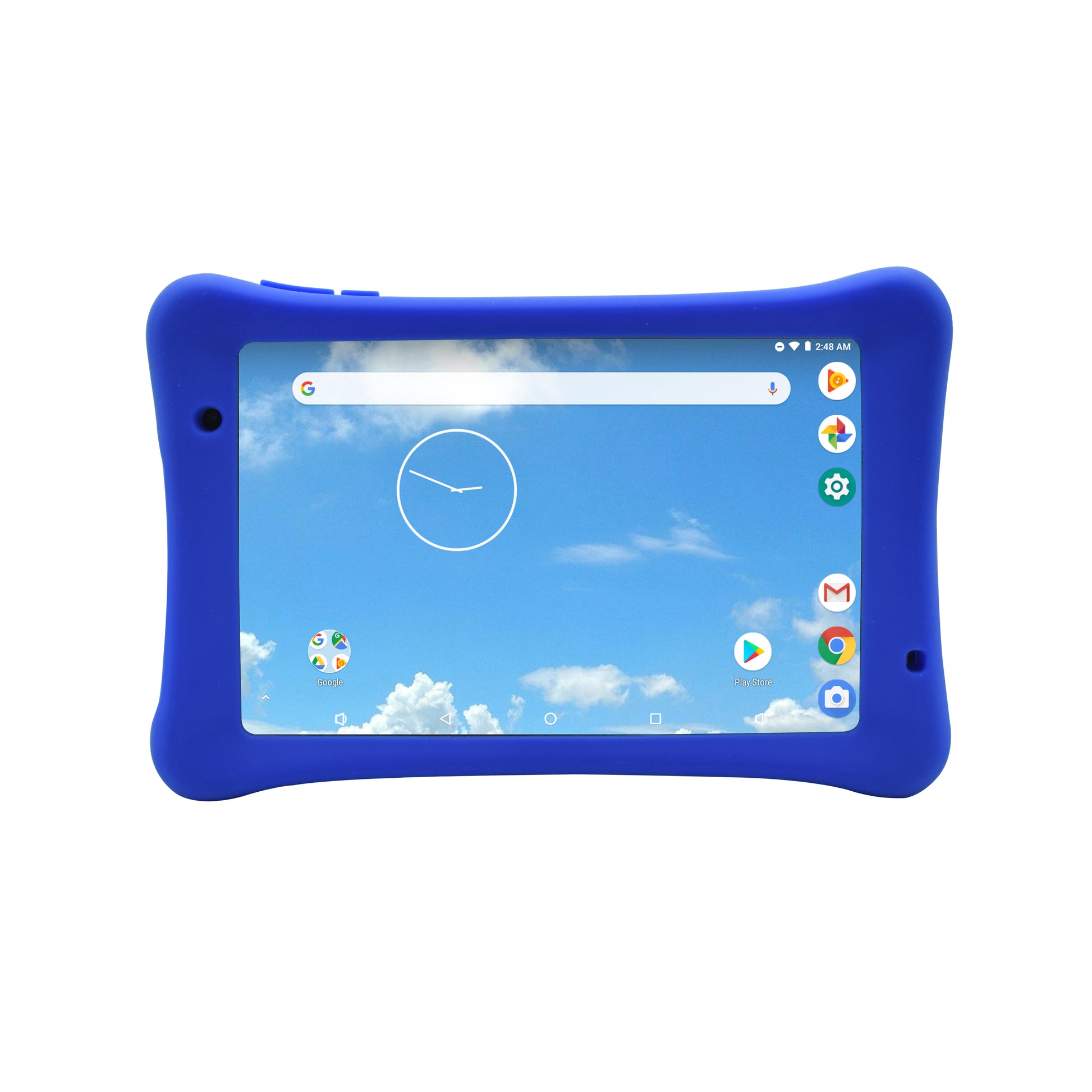 Iview 885TPC black ruggedize Android tablet with blue silicon case