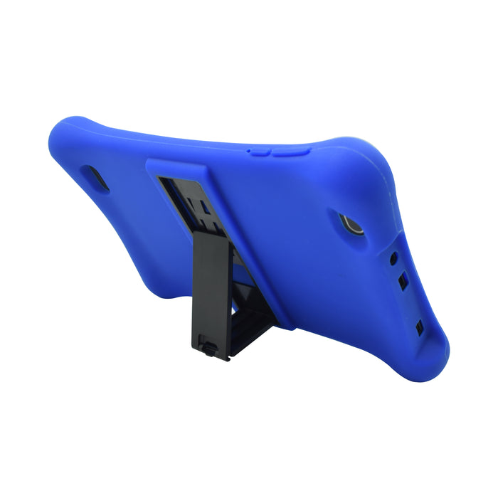 Iview 885TPC blue silicon case with slide out stand back