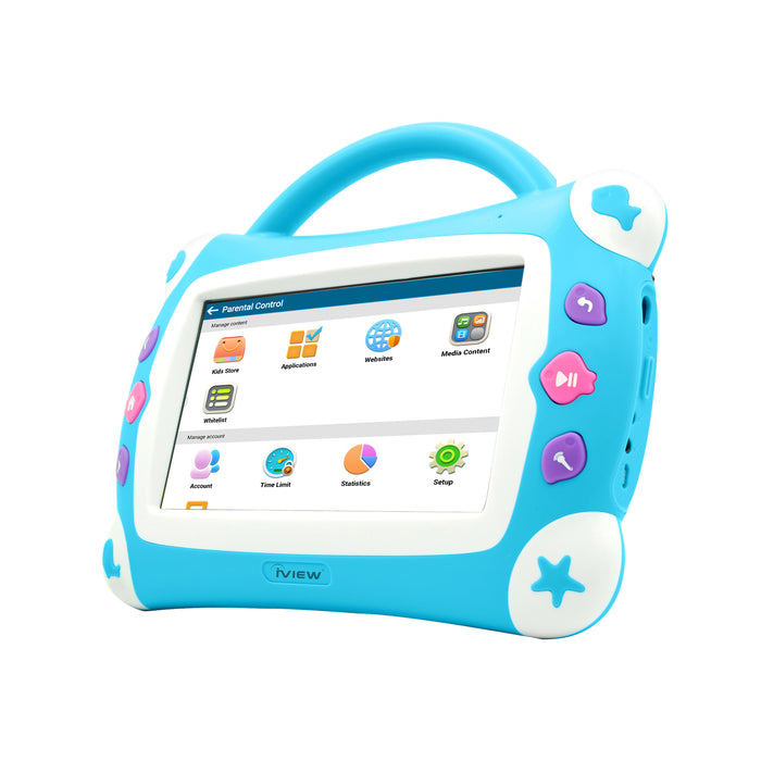 Iview 711TPC Kids Sing Pad sky blue Android kids tablet with parental controls