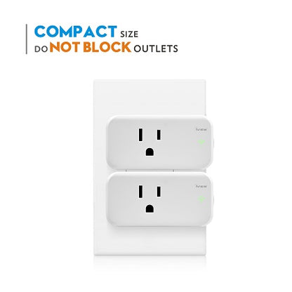 Compact and does not block outlets