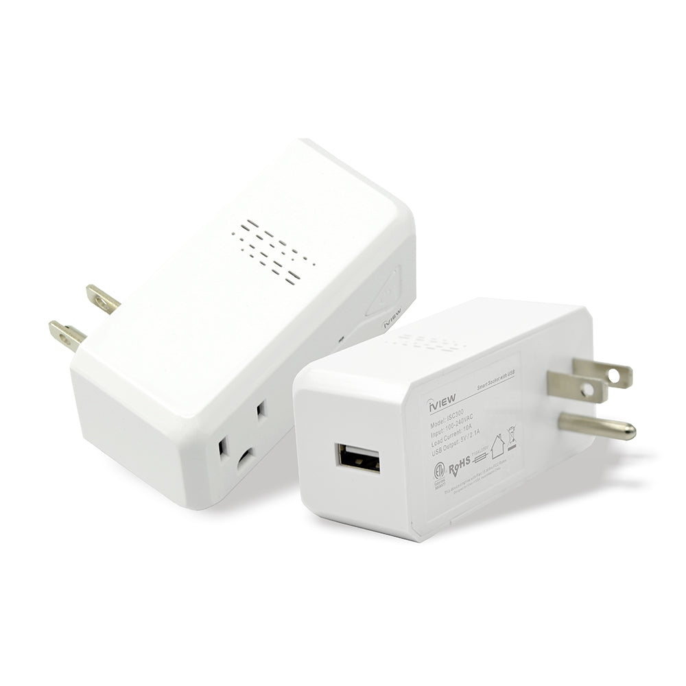 Iview ISC300 white smart socket with USB port 