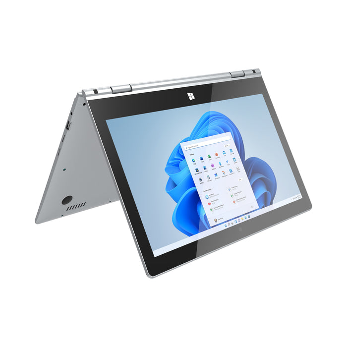 Megatron 5G, 14.1" 360° Touch Screen, Windows 11 Pro, 8GB RAM/128GB Storage with Fingerprint Recognition Support