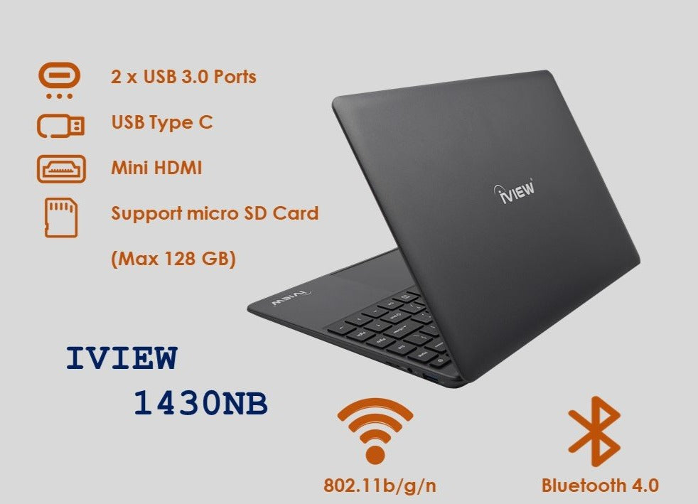 1430NB – 14.1” 1920x 1080 IPS High Resolution, Intel Celeron N3350, 4GB/64GB Windows Laptop