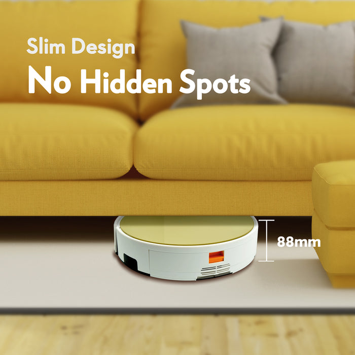 Slim design and no hidden spots