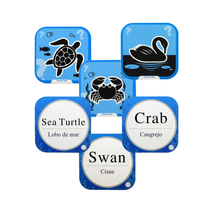 Iview Popup Zoo 4D interactive blue flashcards