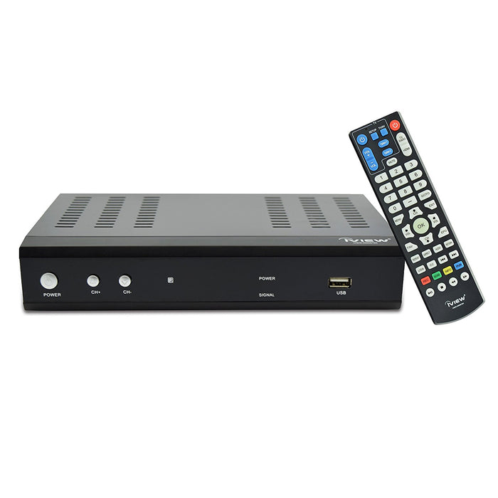 3500STBII-A black Digital Converter Box with learning remote