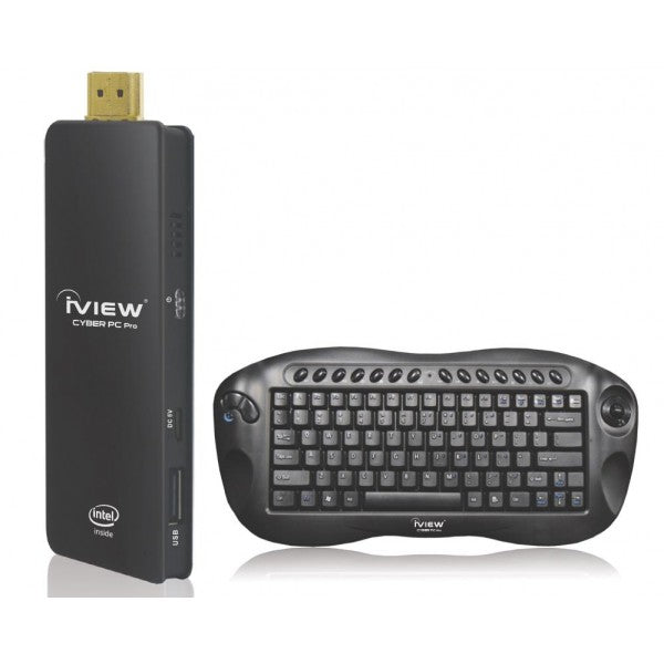 iView Cyber PC Pro Windows dongle with full-size QWERTY keyboard