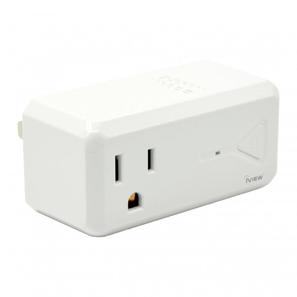 Iview ISC300 smart Wi-Fi socket with USB Port twin pack side angle