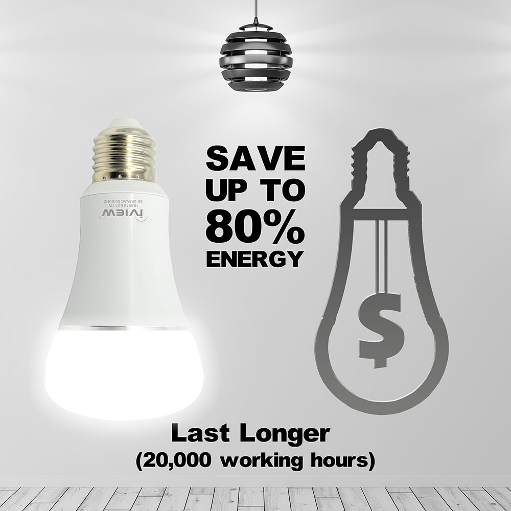 Save up to 80% energy with bulbs that last longer 20,000 working hours