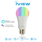 Iview ISB600 smart multicolor dimmable Wi-Fi light bulb, works with Alexa and Google Assistant, 7W / 600 lumens, with Time Control