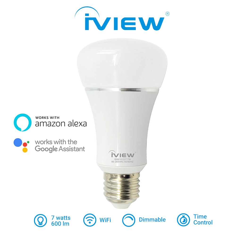 Iview ISB610 smart multicolor dimmable Wi-Fi light bulb