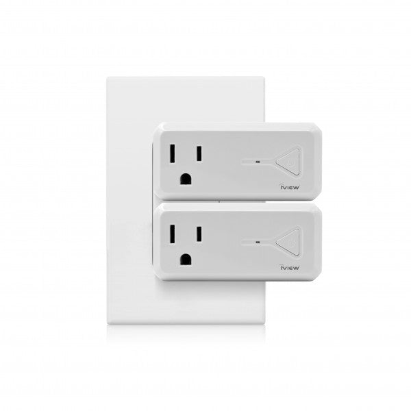 Iview ISC300 smart Wi-Fi socket with USB Port twin pack