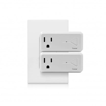 Iview ISC300 smart Wi-Fi socket with USB Port twin pack