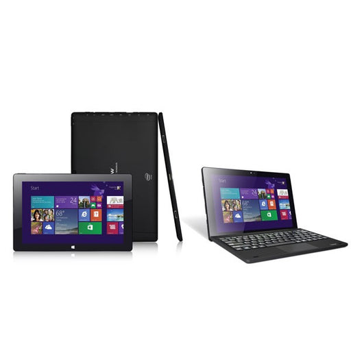Iview Magnus 10.1" black Windows tablet with detachable keyboard