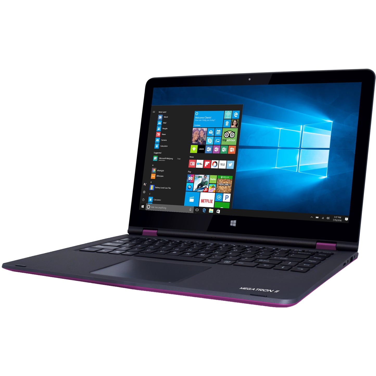 Megatron II Convertible Laptop 14.1" Intel Atom Quad Core Z8350 2GB/32GB 360° Convertible Touch Screen Windows Laptop