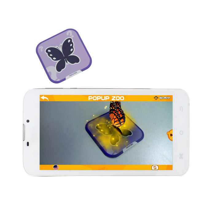 Iview Popup Zoo 4D interactive butterfly flashcard