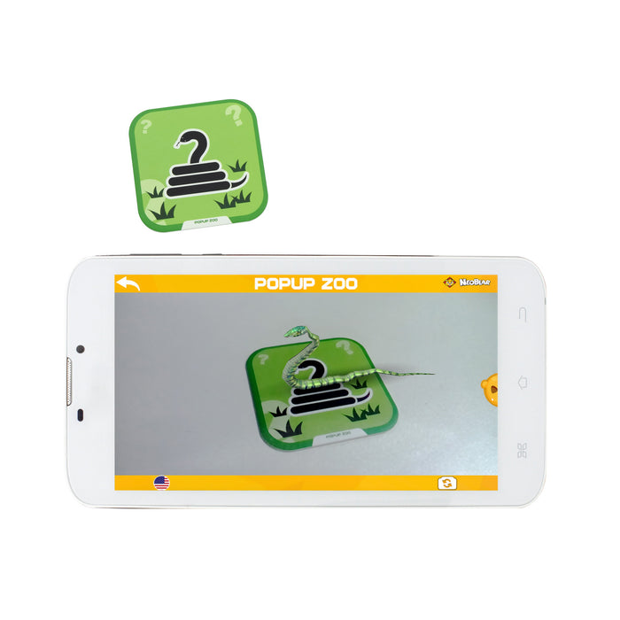 Iview Popup Zoo 4D interactive snake flashcard