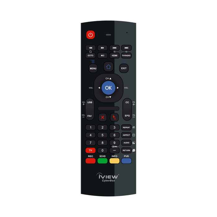 Iview CyberBox Remote with DVR, Scheduling, and Air Mouse functions